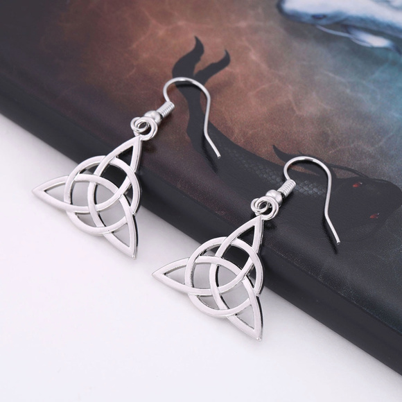 💝 Wiccan symbol Witchy earrings - Picture 5 of 8